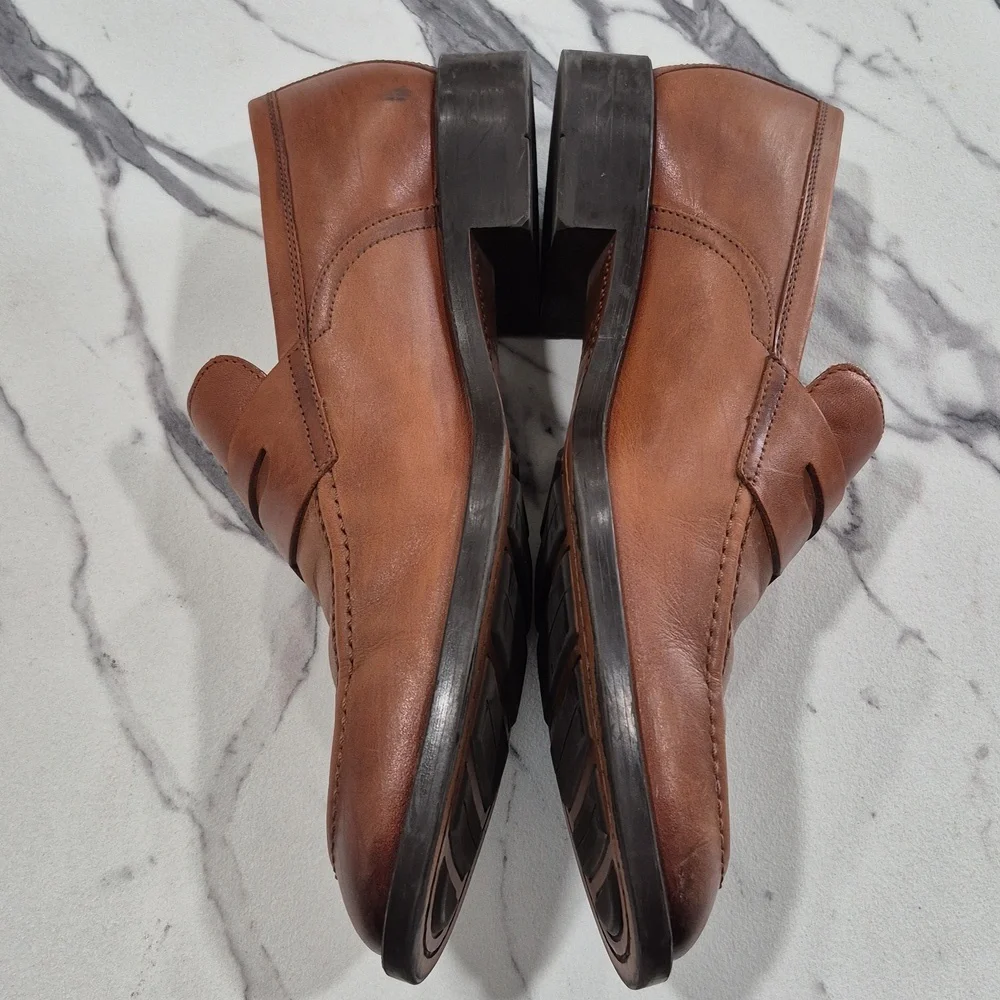 Cole Haan Hawthorne Penny Loafers, Size 9 Brittish Tan Brown - Picture 4 of 12